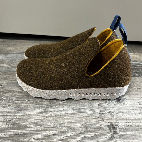 Asportuguesas City Slip On Wool Felt Womens Flat Shoes size 36 made in Portugal - Picture 5 of 10